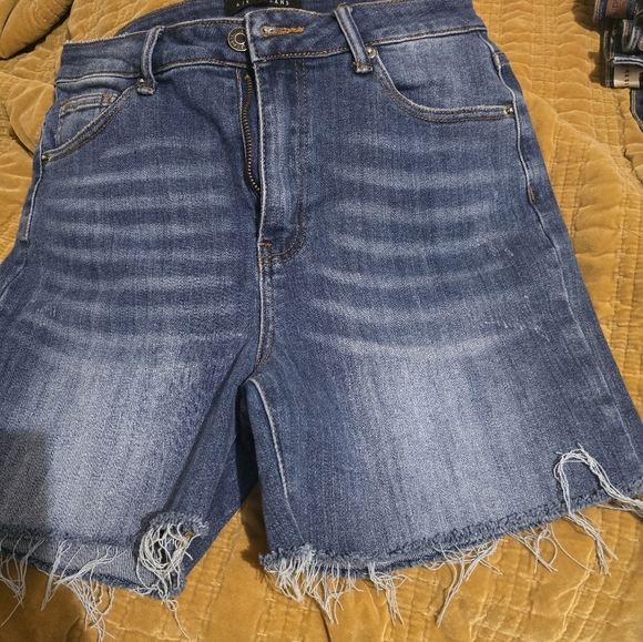 Risen Denim Blue Women's Shorts - Picture 1 of 2